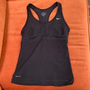Nike Dri-Fit with built in bra size small